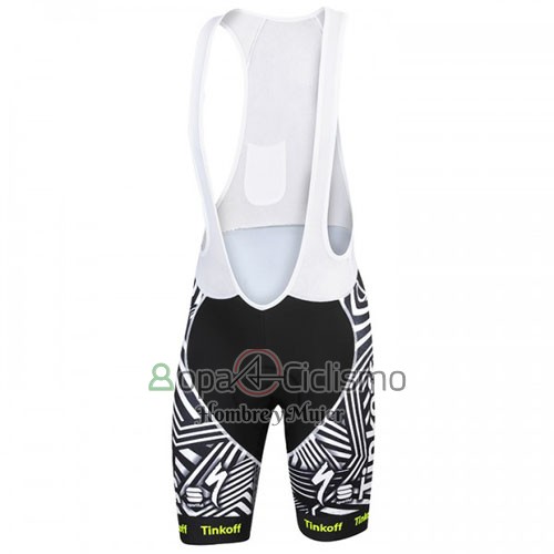 Tinkoff Ropa Ciclismo Culotte Corto 2016 Mangas Cortas Gris